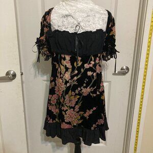 Dolls Kill Widow Burned Romance Babydoll Dress